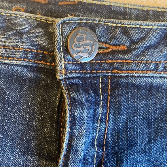 Denim mini skirt seductions size 11 - Picture 3 of 8